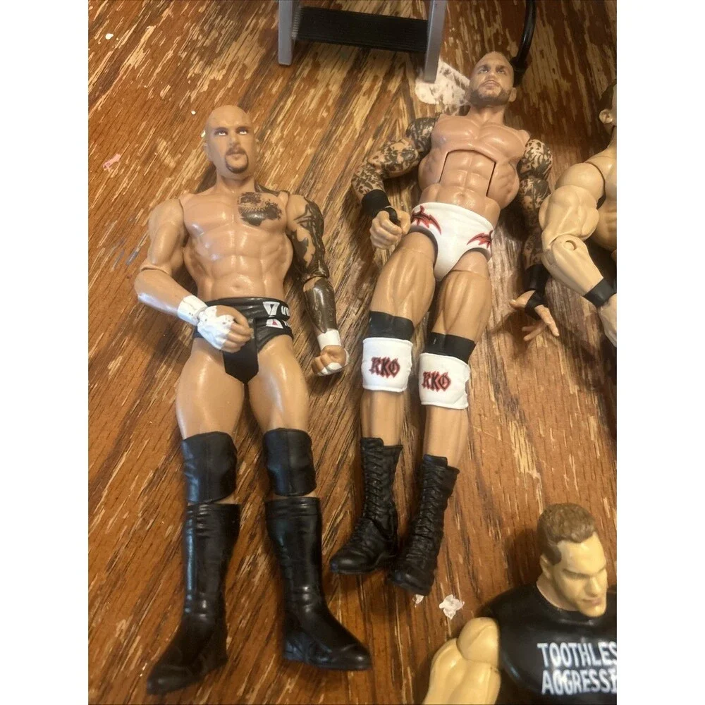 WWE Wrestling Action Figures Lot + Accessories